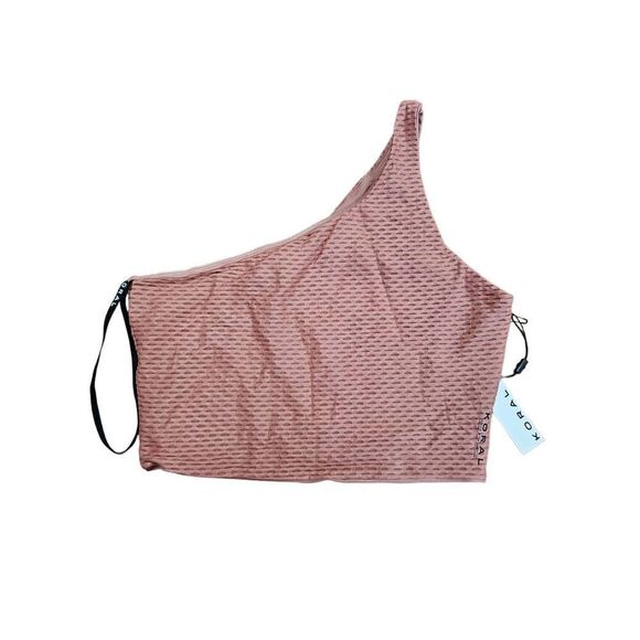 KORAL Attract Reversible Crop Top - Dusty Rose Size Small - Picture 4 of 9